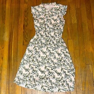 Floral knee-length formal sleeveless dress